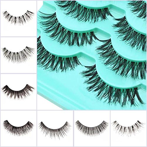 5 Or 10 Pairs Beautiful Long Natural Thick Handmade Makeup False Eyelashes Lashes UK SELLER (A40-5 Pairs)