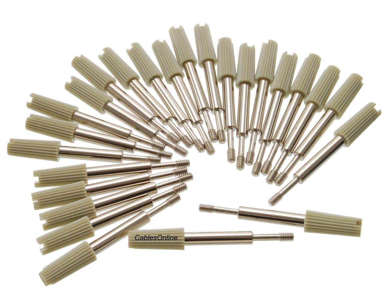 25Pack Plastic Metal Thumb Screws for