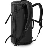 MIER Large Duffle Bag Backpack for Travel Camping Gym Sports, 45L/60L/90L | Water Resistant, Convertible Duffel, Detachable Backpack Straps, Shoe Compartment, Heavy-Duty Tarpaulin, 3 Sizes