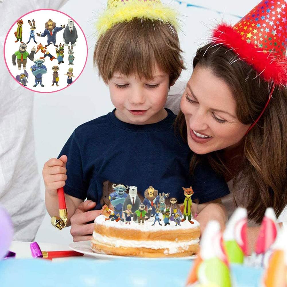 Decorations Et Accessoires De Fete Decorations De Gateau Zootopie Mini Figurines Set 12 Pieces Animal Gateau Topper Mini Figurine Enfants Gateau De Douche Fete Danniversaire Fete Decoration Cake Toppers Pour Enfants Fournitures De Fete