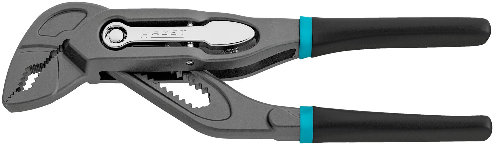 HAZET Universal Pliers/for Water Pumps 760-12, 125 mm, Lock spacing 2 mm, 13 Lock Positions, Induction Hardened Teeth, Double Immersion Coating for Optimal handling
