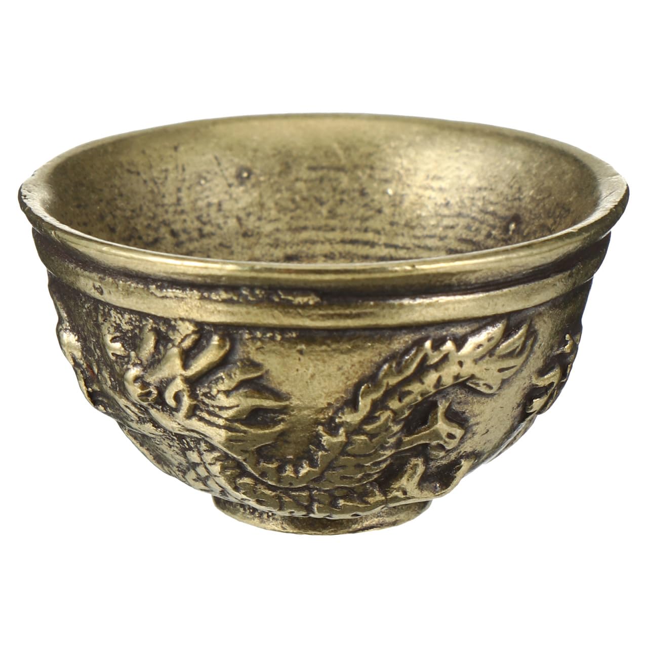 Miniature Brass Bowl Decorative Brass Bowl Antique Carved Ornament Decorationj ()