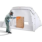 VEVOR Portable Paint Booth, Larger Spray Paint Tent with Built-in Floor & Mesh Screen, Painting Tent Station for Furniture DI