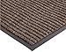 Notrax Heritage Rib™ Commercial Indoor Door Mat Office Rugs – 4' x 6' Brown Front Door Mat with Double Rib 22oz Yarn, Non-Slip Vinyl Backing – Durable Entryway Rug Made in The USA – 117S0046BR