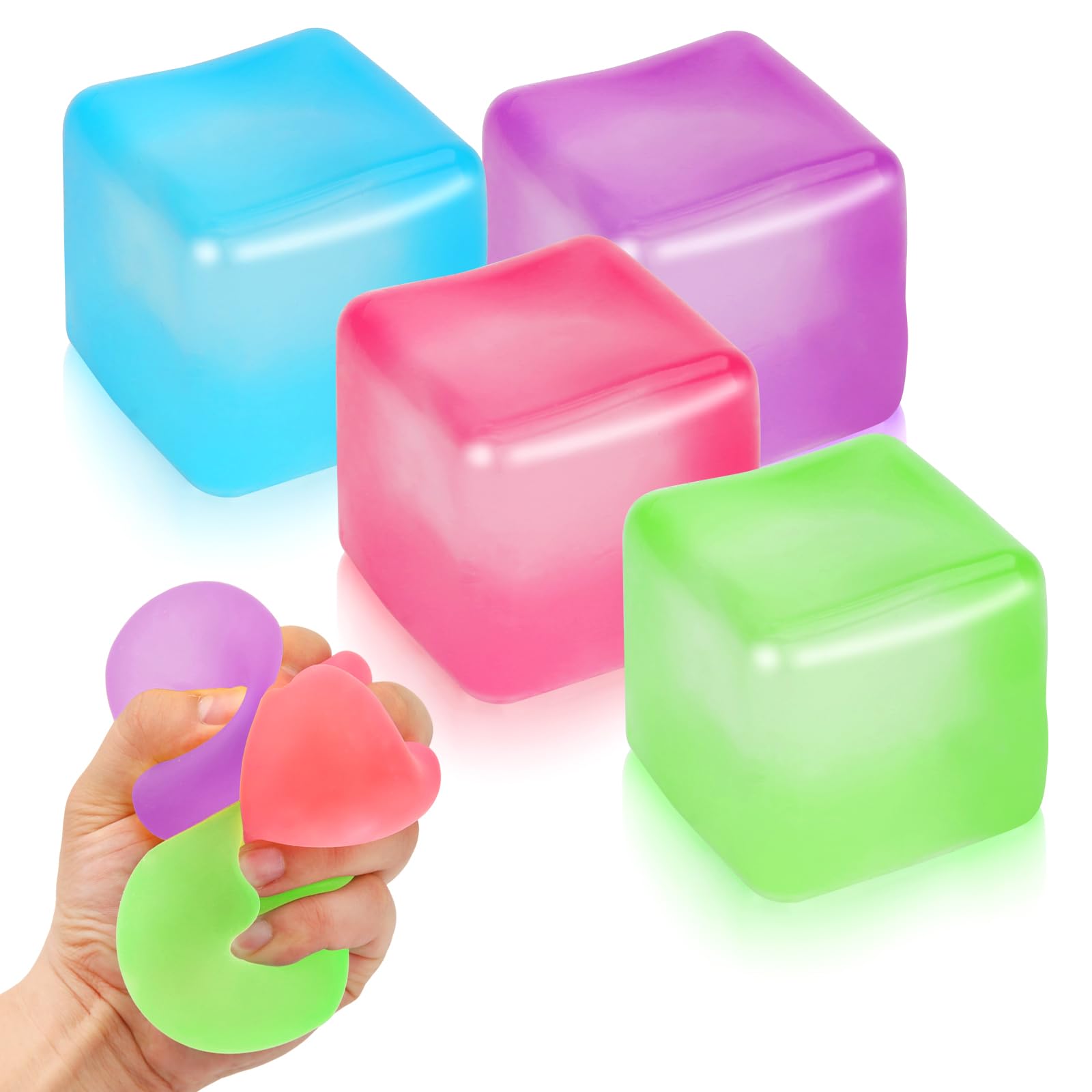 4 Pack Stress Cube Sensory Fidget Toys For Anxiety Stress Relief Slow 4 Pack Stress Cube Sensory Fidget Toys For Anxiety Stress Relief Slow