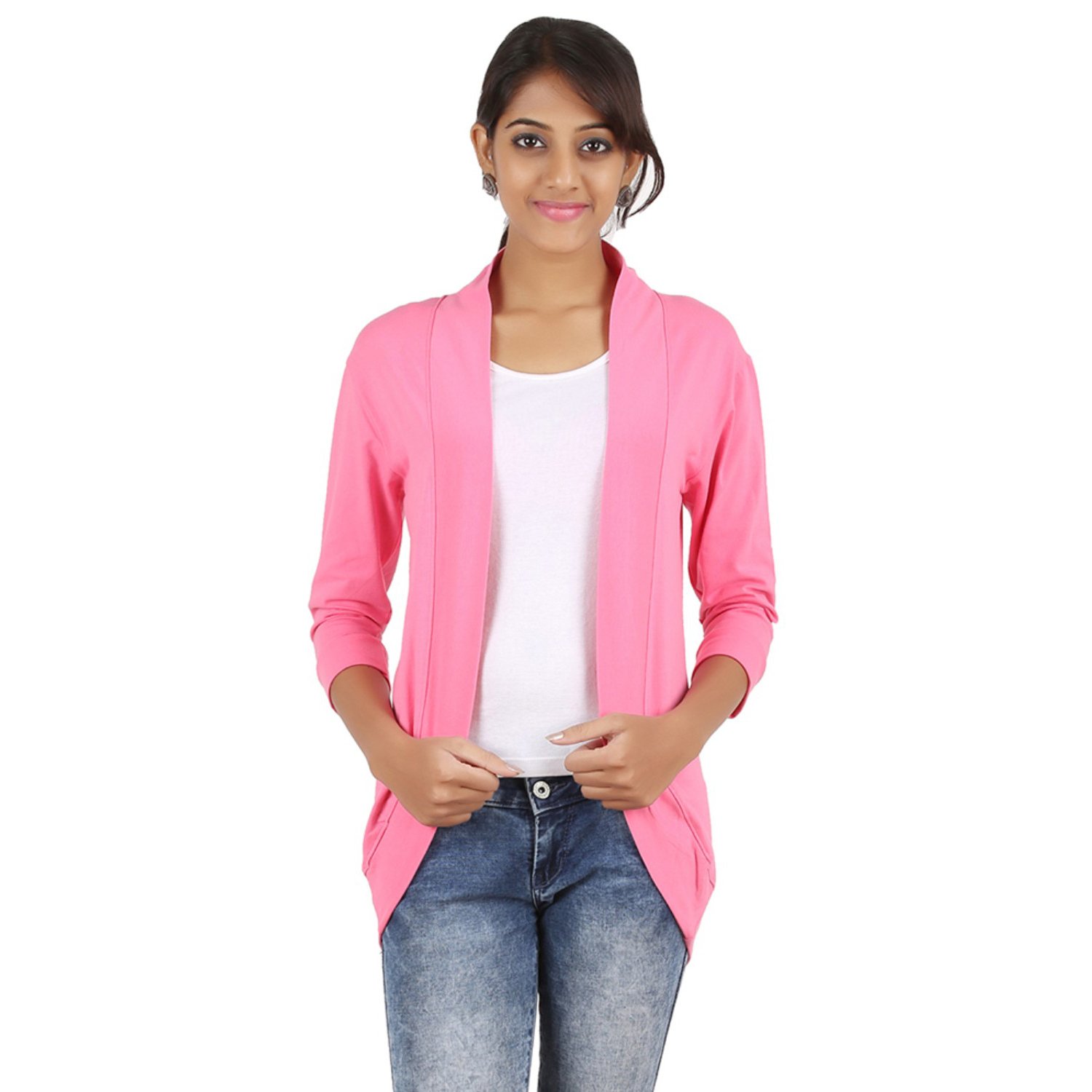 zalula young girls spandex fit- 3/4th sleeve shrug