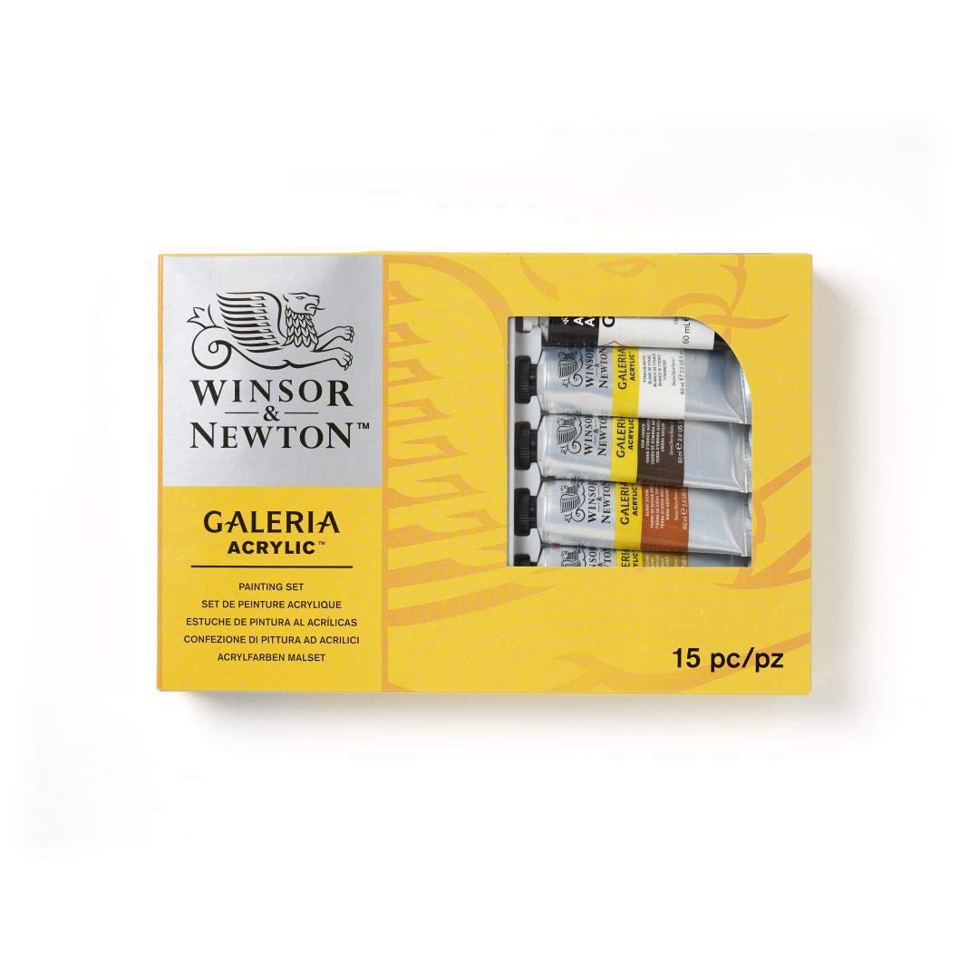 Winsor & Newton Galeria Acrylic Colour Painting Set 9 Tubes x 60 ML