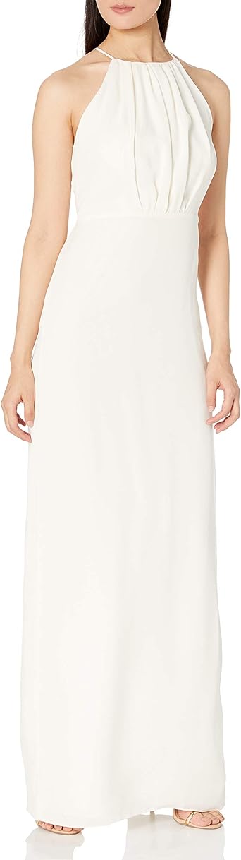 Download Women Halston Heritage Womens Sleeveless Mock Neck Metallic Jersey Dress Clothing