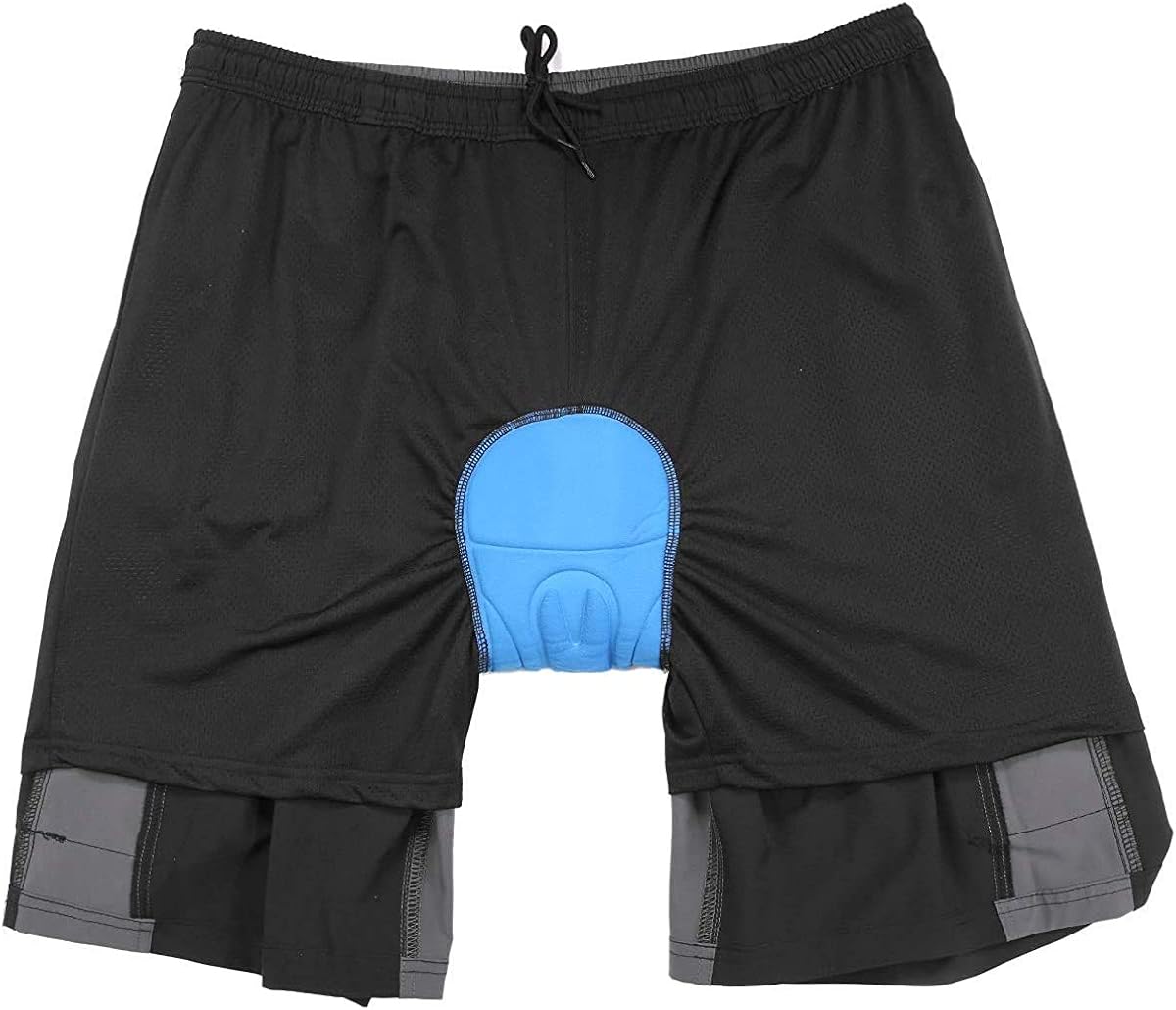 Men's Mountain Bike Shorts 3D Padded Bicycle MTB Shorts Loose-fit Lightweight MTB Cycling Shorts: Clothing