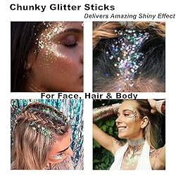 Mysense Purple Body Glitter Stick,Singer Concert