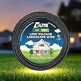 Elite 16/2 Landscape Lighting Wire, Low Voltage, Direct Burial, Outdoor, 50ft, UL Listed, Pure Copper, 16AWG 2 Conductor