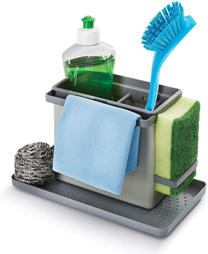 Metaltex TidyTex Kitchen Sink Organiser, Grey, 24 x 13 x 14 cm Amazon