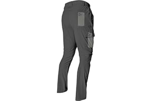 LINLANG EN Men's Lightweight Hiking Cargo Pants Waterproof Quick Dry Travel Climbing Camping Fishing Mens Work Pants Outdoor
