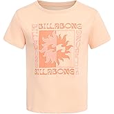Billabong Girls Premium Short Sleeve Logo Graphic Tee, Crew Neck T-Shirt, Soft & Comfortable