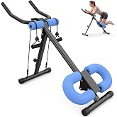 KEY2FUN Ab Machine, Adjustable Ab Workout Equipment, Ab Trainer Machine for Abs Workout, Ab Workout Machine for Body Shaping Foldable Waist Trainer at Home Gym