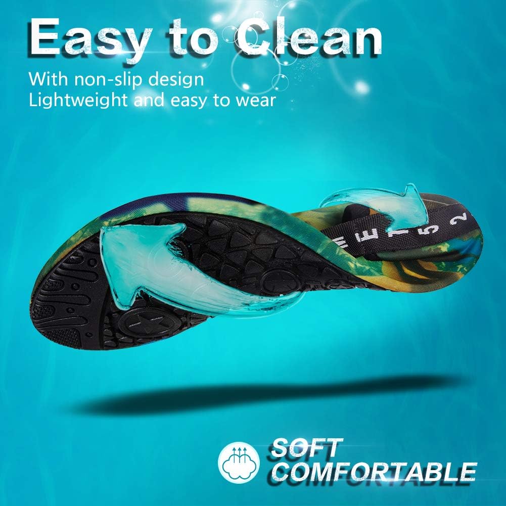  | YALOX Water Shoes Women's Men's Outdoor Beach Swimming Aqua Socks Quick-Dry Barefoot Shoes Surfing Yoga Pool Exercise | Water Shoes