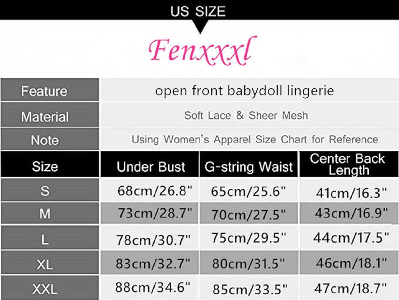 Fenxxxl Women's Plus Size Floral Lace Lingerie Bodysuit Off Shoulder Babydoll Chemises See Through Teddy Dress: Clothing