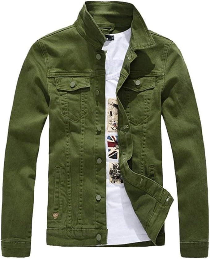Vhersily Herren Jeansjacke - Vintage Denim Jacke Im Slim Fit Für Streetwear Style