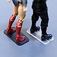 FIGURESLAB 56Pack 6inch Action Figure Stand Base with Peg, Figures Toy Organizer Support Display Feet Stands, Figuras Holder Accessories, Compatible with 1/12 Mavel Legends Series/GiJeo Classified