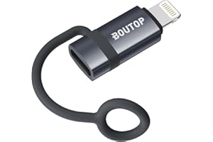 BOUTOP [MFi Certified] USB C to Lightning Adapter, Type C to Lightning Adapter Support 36W PD Fast Charging Compatible with i