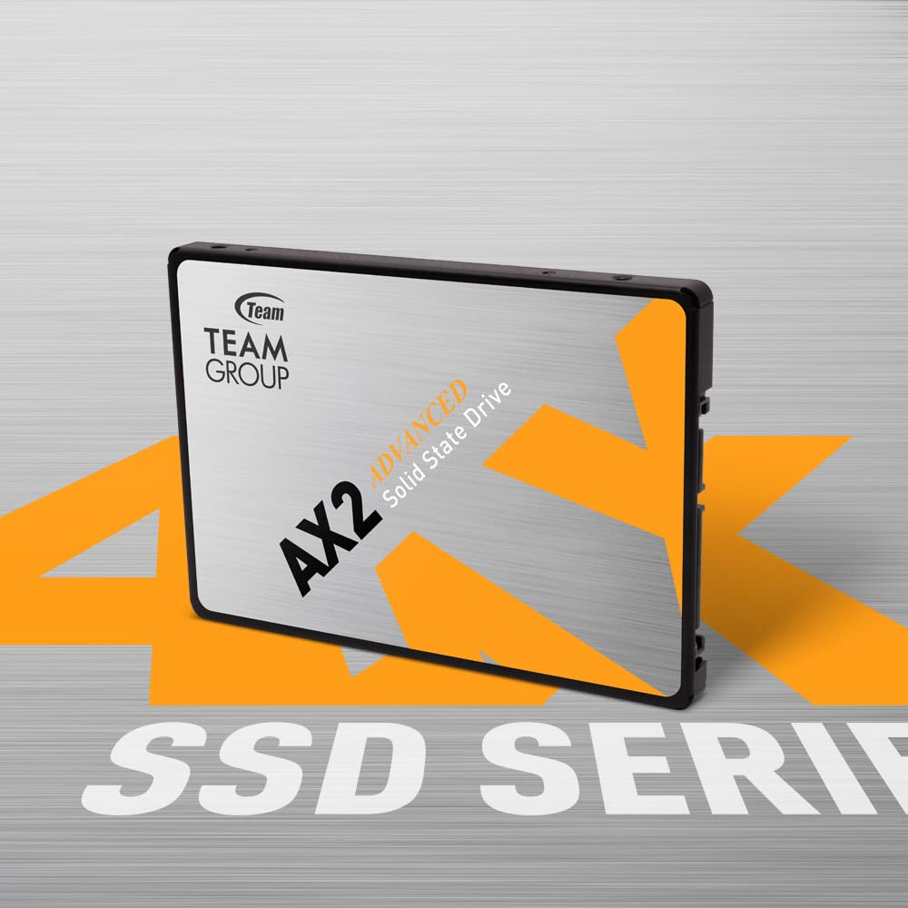 TEAMGROUP AX2 2TB 3D NAND TLC 2.5 Inch SATA III Internal Solid State Drive SSD (Read Speed up to 540 MB/s) Compatible with Laptop & PC Desktop T253A3002T0C101