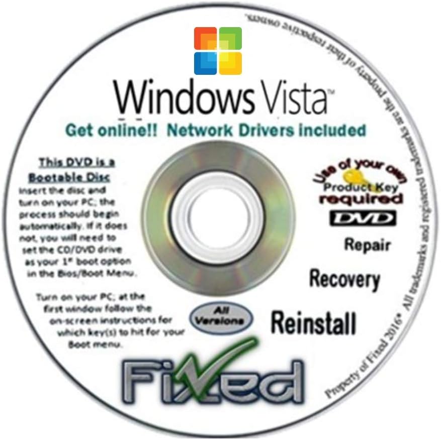 Amazon Com Recovery Disc Compatible With Vista X64 64 Bit Home Basic Home Premium Full Support Included