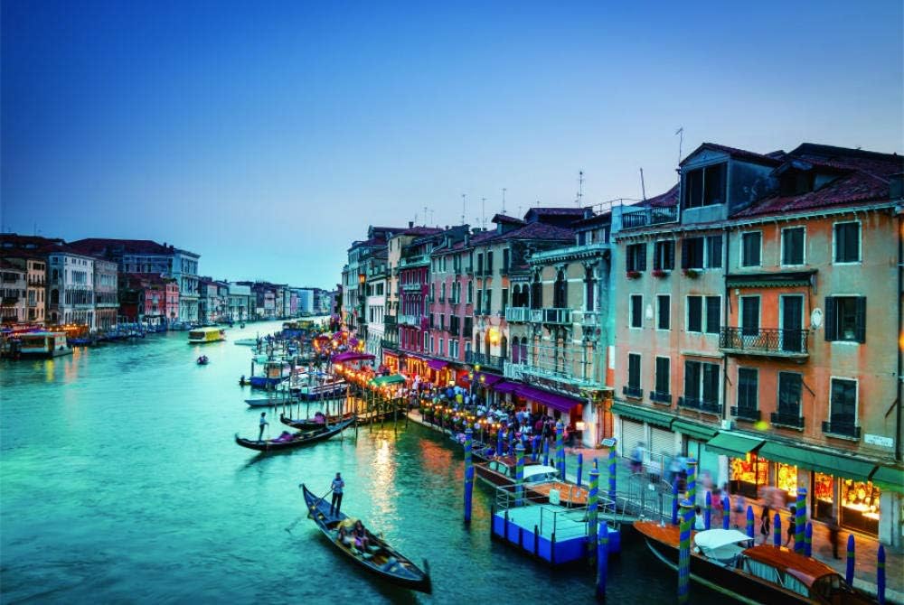 1000 Pieces Wooden Jigsaw Puzzle for Adult & Kids –Night View of Venice