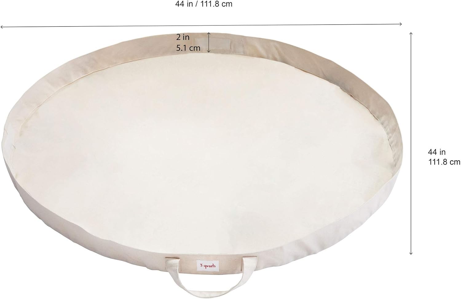 3 sprouts hedgehog play mat bag