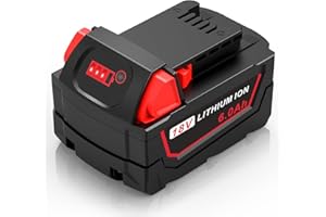 DJSANU Compatible for Milwaukee 18v Battery WK18 6.0Ah Batteries for Milwaukee Mk-18, Strong Power High Capacity for Milwaukee, Compatible with 48-11-1850, 48-11-1852, 48-11-1865, 48-11-1862, 48-11-1840