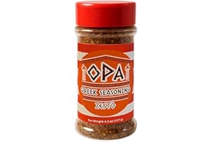 OPA Greek Seasoning - Mediterranean Spice Blend for Meat, Vegetables, Marinades, and Grilling - Herb & Spice Mix for Cooking - Red Shaker Jar (Zestó)