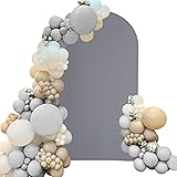 Spandex Fitted Wedding Arch Cover 4FT Gray, Round