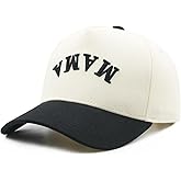 Waldeal Upside Down Mama Trucker Hats for Women, Adjustable Mom Baseball Cap Two Tone Snapback Cap, Christmas Birthday Gifts