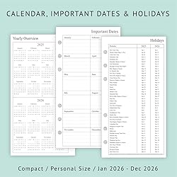newestor 2026 Weekly & Monthly Planner
