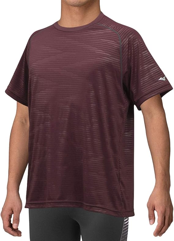 Amazon Co Jp ミズノ Mizuno Tシャツ 12ja9t11 63 エンジ M 服 ファッション小物