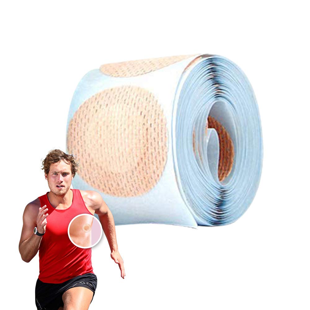 2XK-NOV Nipple Covers for Running - 100/200 Pieces - Anti Chafing Nip Guards for Jogging and Marathon- 30mm - Sweat, Water- Resistant- Disposable Travel Friendly Nip Protectors
