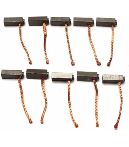 4 Cepillos De Carbono 4x4x10 Mm Para Motor De Limpiaparabrisas Y Elevavidrios - 12V (Juego De 4)