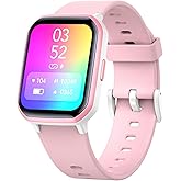 Kids Smart Watch for Girls,IP68 Waterproof Kids Fitness Tracker Watch with 1.5 Inch DIY Face,Heart Rate Sleep Monitor,19 Sport Modes,Calories Counter,Alarm Clock,Great Gifts for Children 6+ (PInk)