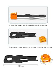 100Pcs RJ45 Port Lock with 10 Keys, Locking RJ45