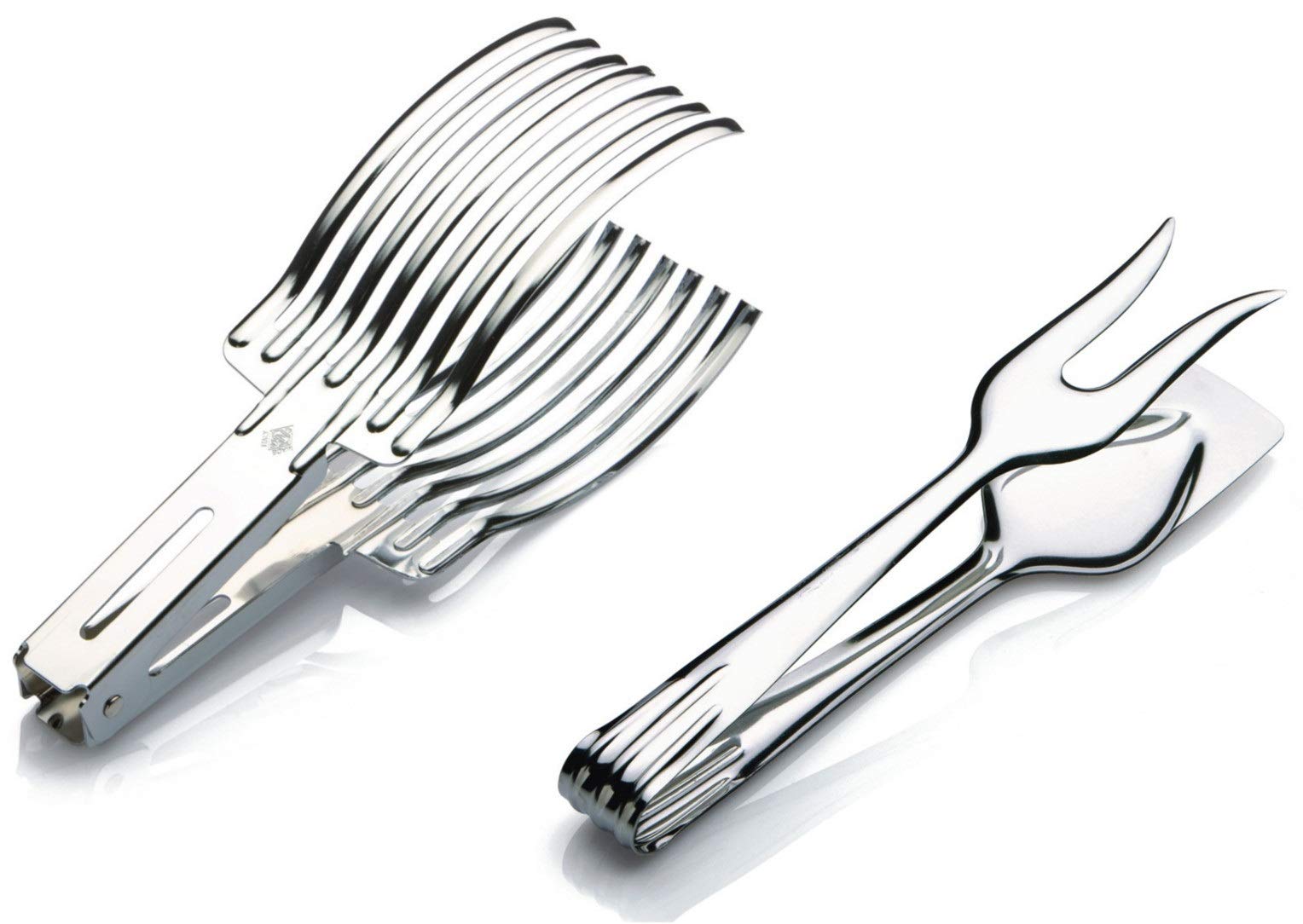 ZASEVES CREAZIONI i Colori nel Cuore - Cut and serve, Roast Tongs with Roasted Servi Tongs, Italian Products
