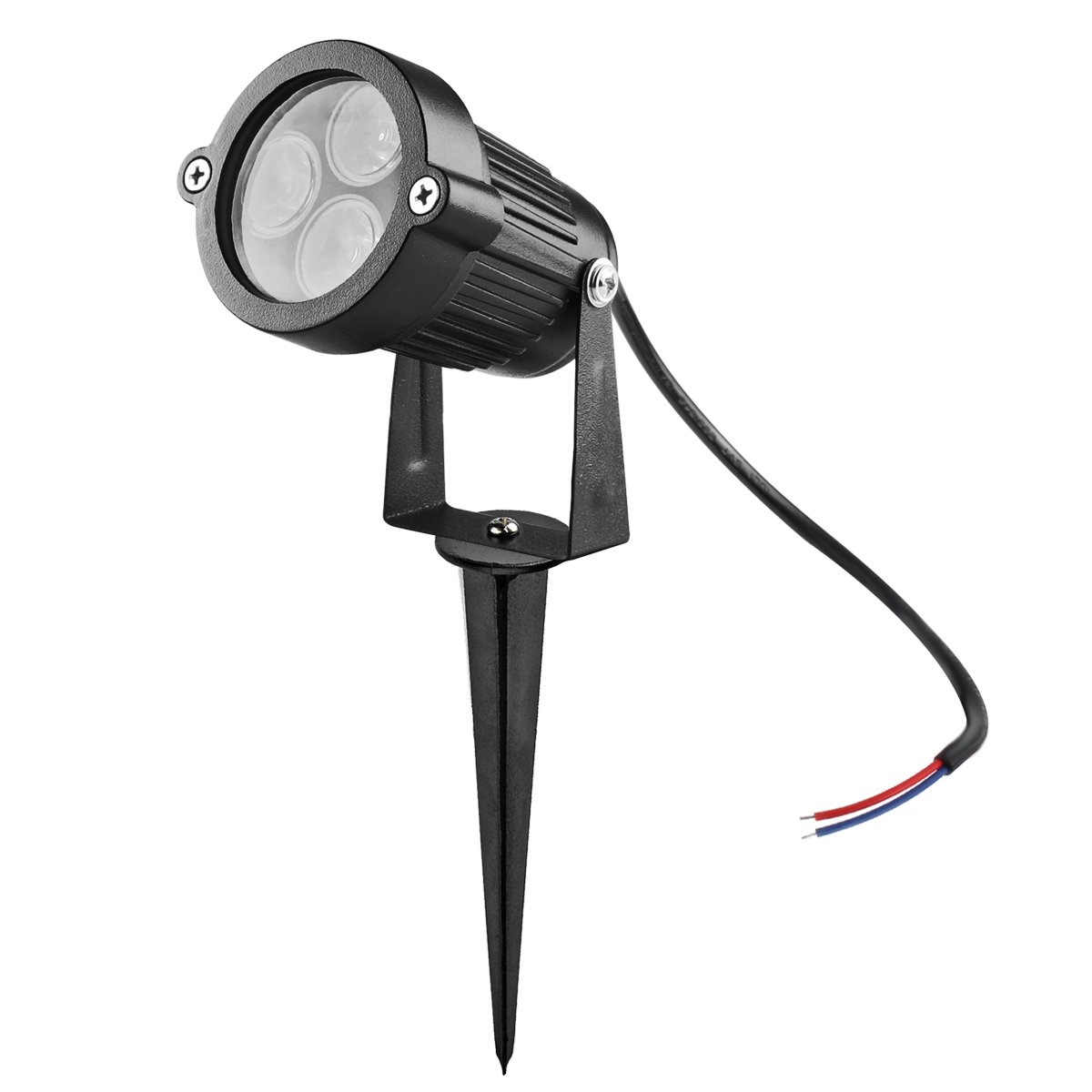 LemonBest® Bright 6 Watts 12V DC CastAluminum LED Outdoor Landscape Spotlight Garden Pathway