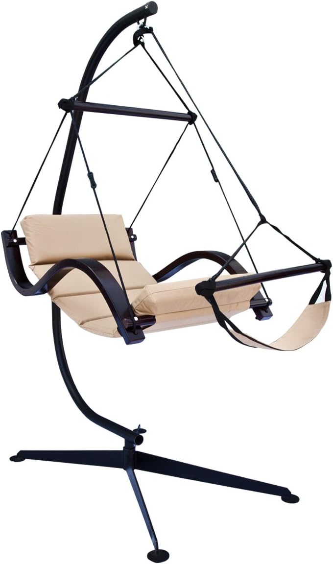 South Mission C Shaped Hammock Chair Stand - Black