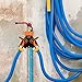 Homitt Hose Splitter,Hose Splitter 2 way with Comfortable Rubberized Grip,Easy to Open Valves Garden Hose Splitter for Easy Life