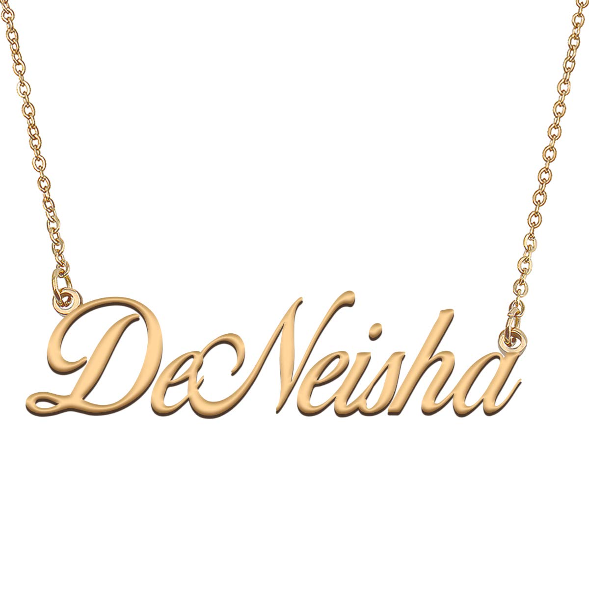 HUAN XUN Customized Custom Simple Any Name Necklace
