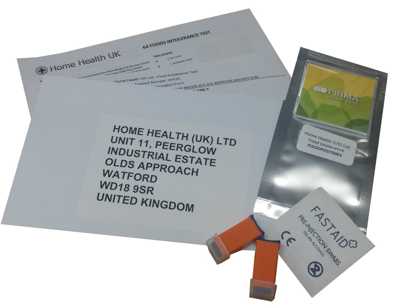 Food Intolerance/Allergy Home Test kit 64 Foods Tested Includes All