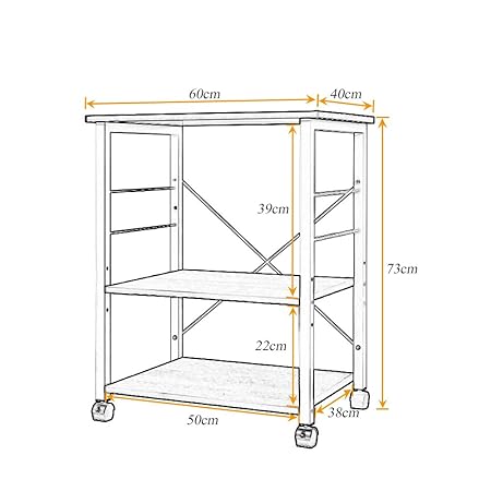 Küche Farbe : C Mikrowellenhalter Küche Racks Desktop Metall Mehrzweck