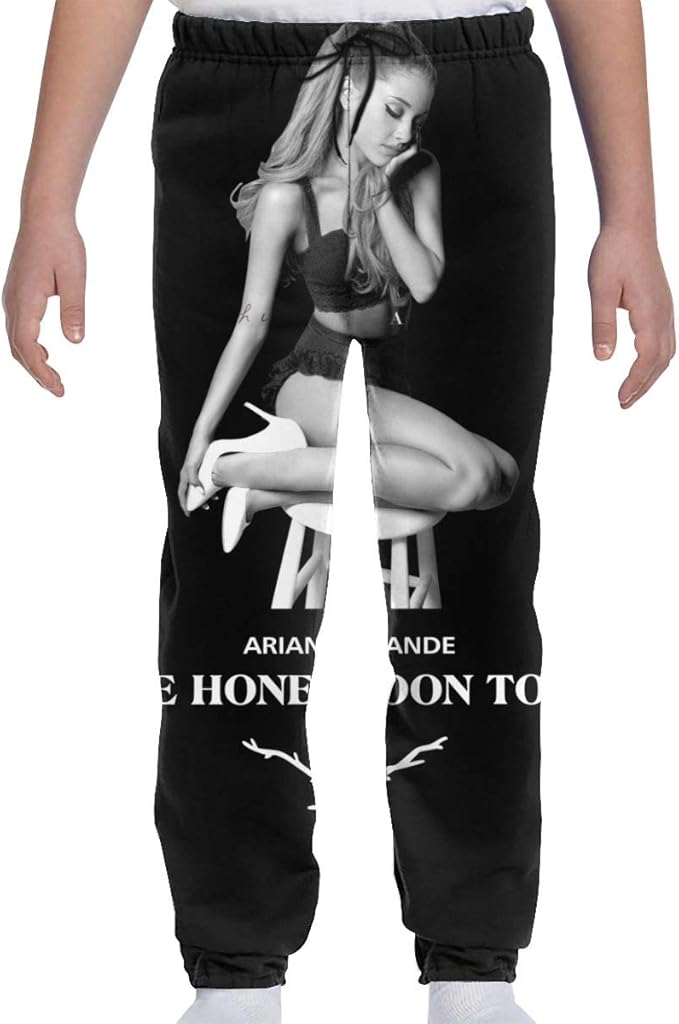 Amazon Co Jp Sxxd Ariana Grandeアリアナ グランデ 子供服 ロングパンツ ジュニア 長ズボン 美脚ストレッチ スポーツ ボトムス ウエストゴム 長パンツ ポケット付き 服 ファッション小物