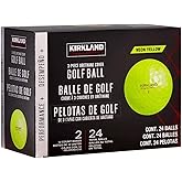 Kirkland Signature 3-Piece Urethane Cover Golf Balls, Neon Yellow (Box Damaged)