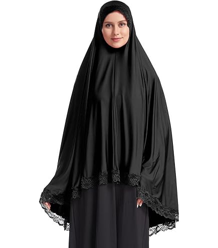 Women's Prayer Dress 2 Pieces Microfiber Solid Color Plus Long Sleeve | One-Size