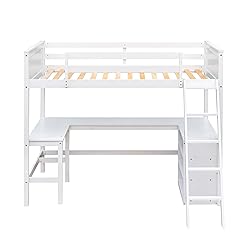 Harper & Bright Designs Twin Size Loft Bed with