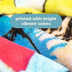 Dawhud Direct Colorful Pug Fleece Blanket for